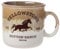 Silver Buffalo Yellowstone Dutton Ranch Silo Reactive Glaze Ceramic Camper Mug, 20 Ounces