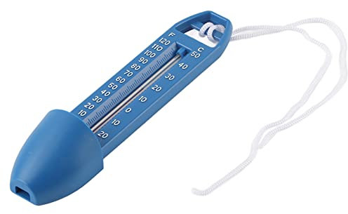 Srliya para Termómetro de Temperatura de Agua de Mar 18×5×4, Termómetro de Piscina, Termómetro de Agua con Cordón, Piscina, Bañera de Hidromasaje
