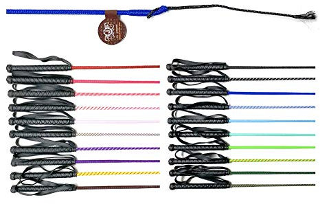 JA Horse Reitgerte Kinderreitgerte Dressurgerte Pferd Reiten Gerte mit Gummigriff und Handgelenkschlaufe 75/90 / 100 cm (90 cm, Royalblau)