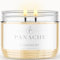 Panache Double Wicked Scented Candles | Cashmere | 350 gram Jar Candle | Natural Soy Wax | 48 Hours Burn | Great Gift Set for Women
