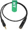 HangTon Audiokabel für BMPCC 4K 6K Canon C70 Kamera, Sennheiser EK500 G4 Sony UWP D21 URX Deity Empfänger, Verriegelung 3,5mm 1/8 auf Mini-XLR 3 Pin 30cm