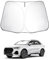 SKTU Parasol para Coche Compatible con Audi Q3 F3 8U 2013-2024 Parasoles Coche Delantero Plegable con Protección UV