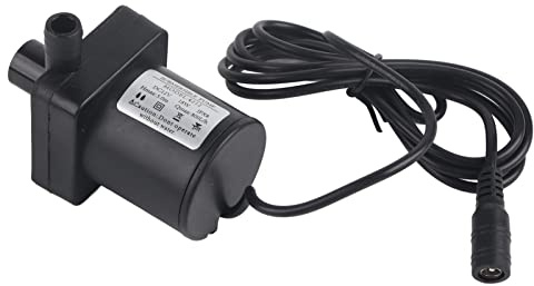 Bomba Sumergible DC Silencioso Sin Escobillas 12V 18W 800L/h para Piscinas, Estanque y Acuario, Ideal para Sistemas de Acuaponía e Hidroponía