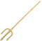 AOKWAWALIY Costume De Fourche De Diable Accessoire De Costume De Personnel De Fourche De Trident Doré Accessoire De Cosplay De Trident De Roi De Fourche De Démon pour Les Faveurs De Fête De