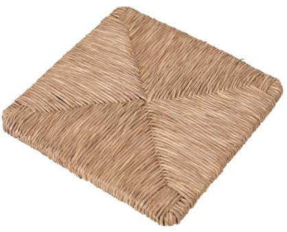 APARICI Cesteria Recambio de Asiento Enea Natural con Estructura Resistente de Madera. Ideal para sillas Tradicionales. Asientos de Paja duraderos y fáciles de Instalar. (35x35)