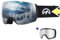 OutdoorMaster Ultra Ski Goggles Lens by ZEISS, OTG Snowboard Goggles Anti-Fog Wide View, Magnetic Interchangeable Lens, Snow Goggles für Männer & Frauen(Silver Vlt 17% + Clear Lens)