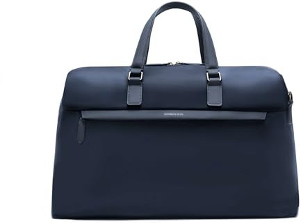 Maverick & Co. Avenue Reisetasche für Herren, 16 Zoll Laptop, wasserdicht, Nylon, leicht, Turnbeutel, Damen, Marineblau, Zusätzliche Kapazität für Arbeits- und Lebensausrüstung