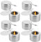 GBACHOOSE 8 Stück Brennpastenbehälter, Fondue Brenneraus Edelstahl, Speisewärmer mit Abdeckung, Brennpaste für Warmhaltebehälter, Spiritusbrenner für Chafing Dish Brennpaste, Buffet Zubehör, Fondue