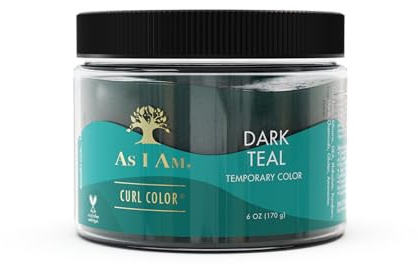 As I Am Curl Color Dark Teal- Temporary Colour & Curling Gel 6oz