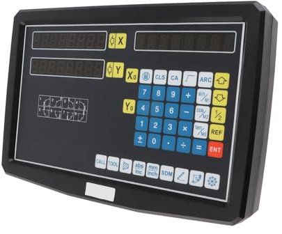 2-Wellen-Digitalanzeige-DRO, Lineares Glasmaßstab-Drehmaschinen-DRO-Kit für Drehmaschinen-Fräsmaschinen