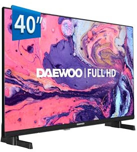 Daewoo 40DM65FV Smart TV de 40 Pulgadas, Televisor con Resolución Full HD (1920 x 1080), HDR10, Compatible con Asistente de Voz Alexa y Google