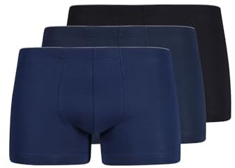 Huber Herren Pant 3er Pack Cotton 3 Pack 112636 Gr. XL in Blue-Black Selection