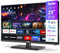 TuTu Téléviseur 25 Pouces (64 cm), FHD Smart TV avec WiFi, Pied Central, Triple Tuner (DVB-T/T2, DVB-C, DVB-S/S2), App Store, Molotov, Netflix, Prime Video, Disney+, Youtube