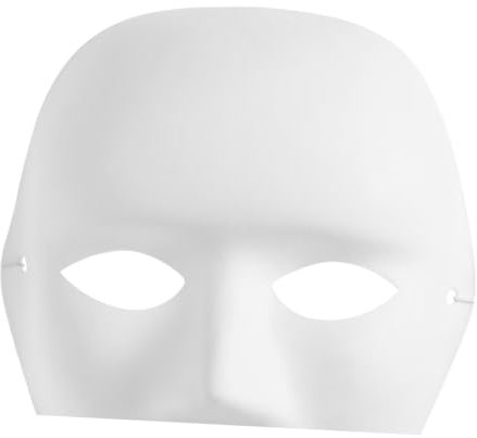 FUNNETOYU Masque de Peinture DIY pour Homme Masque Portrait Accessoire pour Costumes Carnaval et Activités Pédagogiques
