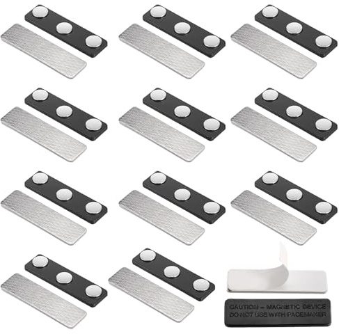 leruiyezs 12 Paare Magnetischer Vorhangverschluss Magnete Für Vorhänge Selbstklebend Edelstahl Zubehör Mit Starken Ndfeb Magneten Clips Für Verdunkelungsvorhänge Fliegengitter Fenster Rollo Haushalt