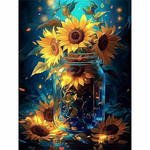 Puzzle 1500 Pieces Vase Tournesols, Jeux éducatif Défi Jouets Puzzles Classiques, Parfaitement Emboîtable Lettres au Dos, pour Vous Faciliter Le Travail pour Hommes Femmes Plus âgés 87 x 57 cm