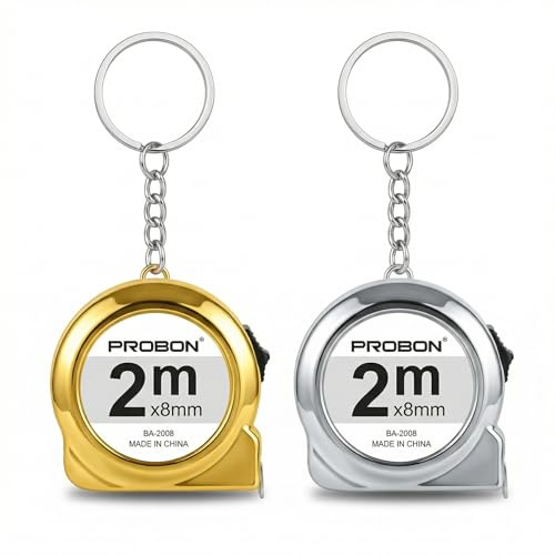 Massband 2m, 2 Stück Mini Maßband mit Schlüsselanhänger, Einziehbares Maßband Körper Schneidermaßband Measuring Tape, mit Klarer Skala Geeignet für Körpergröße, Kleidung, Oberweite, Kopfumfang