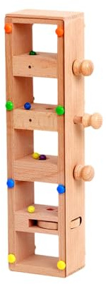 Murmelbahn Spielzeug, Frühkindliche Förderung, Intelligenzentwicklung, Kugelfallbaum, Kugelbahn Spiel Als Geschenk, Ab 3 Jahren, Ideal für Jungenfeste