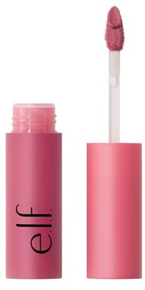 e.l.f. So Blurreal Lip & Cheek Whip, lang anhaltende, aufbaubare Farbe für Lippen und Wangen, soft-mattes Finish, leichte Formel, vegan und tierversuchsfrei, Rose Souffle