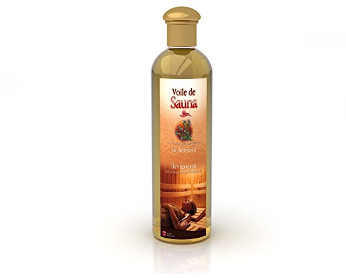 Camylle - Voile de Sauna Romarin - Fragrances à base d’Huiles Essentielles 100% Pures et Naturelles pour Sauna - Revigorant aux arômes chauds et enflammés - 500ml