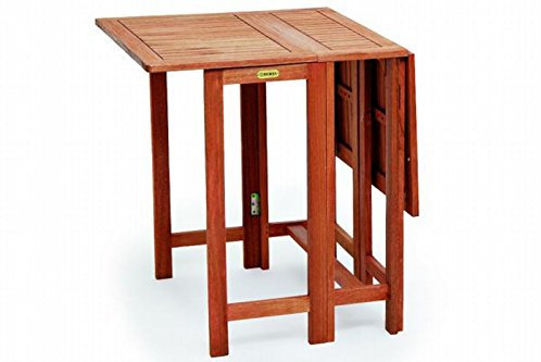 MERXX Doppelklappentisch aus Eukalyptus in braun, ca. 107x65 cm, FSC Mix