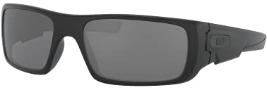 OAKLEY Men'S Mod. 9239 Sun Crankshaft 923906 60 Rectangular Polarized Sunglasses 60, Black/Black Iridium Polarized