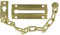 Amig - Cadena de Seguridad para Puertas Mod. 1 - Largo de la Cadena: 200 mm - Tirador de Embutir para Puertas de Entrada - Eslabones Resistentes de Acero - Laton Pulido Barnizado
