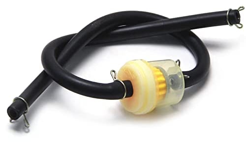 Motorbike Fuel Filter Line Tube Hose with Fuel Filter (4mm Inner Diameter) 8mm external Diameter Petrol Oil Motorbike Dirt ATV Moped Scooter Trike Quad