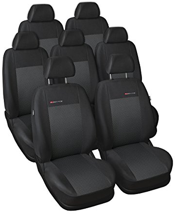 Mossa - Maßgeschneiderte Sitzbezüge Auto kompatibel mit VW Volkswagen Sharan Van (1995-2010) - Autositzbezüge Schonbezüge für Autositze - E3 2