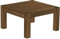 B.R.A.S.I.L.-Möbel Brasilmöbel Couchtisch Rio Kanto 80x80 cm Nussbaum Wohnzimmertisch Holz Tisch Pinie Massivholz Stubentisch Beistelltisch Echtholz Größe und Farbe wählbar