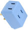 Aexit US Plug AC 125V 15A 3 Presa di corrente senza fili Adattatore blu (646ef7192d3c77313afcb548dc3bdae0)