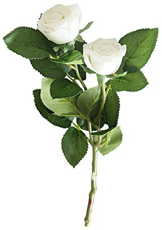 Lazzboy Unechte Blumen，Künstliche Deko Blumen Gefälschte Blumen Blumenstrauß Seide Wirkliches Berührungsgefühlen, Braut Hochzeitsblumenstrauß für Haus Garten Party Blumenschmuck #05(A)