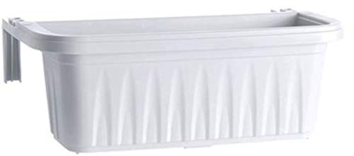 Fioriera vaso Bama Rondine cm 50x20x18,5 h balconetta giardino terrazzo (BIANCO)