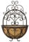 Panacea 16Inch Bronze Rustic Italia Wall Planter Decorative