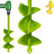 SYITCUN Garden Hole Digger Auger for Planting Bulbs Seedlings,Bulb Planting Auger,Heavy Duty Garden Spiral Auger Drill Bit,Solid Core Shaft Planting Auger,Garden Bulb Planter Tools 8x30cm