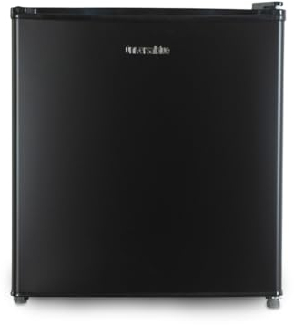 UNIVERSALBLUE Mini Bar 48 litros Negro | Frigorífico Pequeño | Nevera Eléctrica | Congelador Minibar | Puerta Reversible | Zona Fría de 0º a -10ºC | Temperatura ajustable | Luz Interior