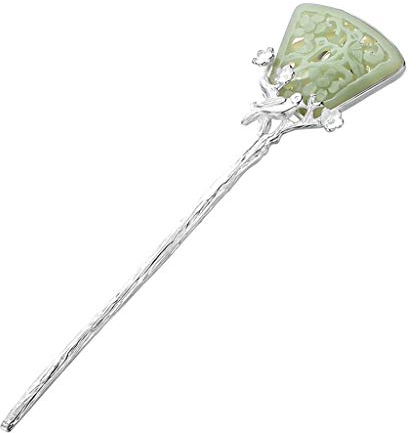 Sasecht Hetian Jade Ancien Style Hanfu Poêle À Cheveux Poêle Céputille Hollow HollowPin Bijoux