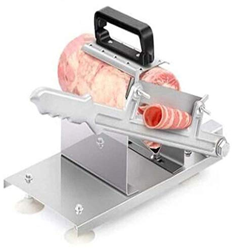 Dbtxwd Manual Frozen Stainless Steel Meat Slicer Machine, Multi-Function Home Meat Slicers Suitable for Potatoes, Carrots, Cucumbers, Various Hard Vegetab