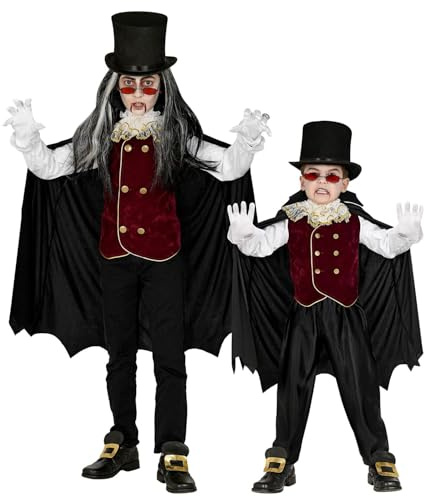 W WIDMANN MILANO Party Fashion - Kinderkostüm Vampir für Halloween und Karneval, Faschingskostüme Kinder, Blutsauger