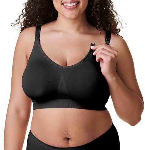 Bravado Designs Sustainable Nursing Bra | Body Silk Seamless | Black | L