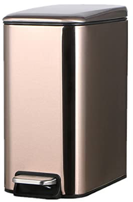 TSTSM Poubelle à pédale créative avec Couvercle ménage Cuisine Salon Chambre Stockage des ordures-Rose Gold