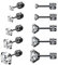 5 Pairs Stud Earrings Set,Hypoallergenic Earrings 316L Stainless Steel Double Round Cubic Zirconia Ear Ringing Jewelry for Women Men Boys & Girls 2-6mm Silver (Black)