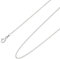 Ardeo Aurum Unisex Damen Herren Kette aus 375 Gold Weißgold Panzerkette Halskette 1,4 mm Breite und 50 cm Länge mit Federringverschluss