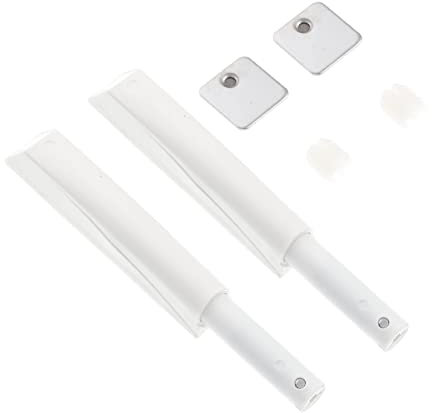 Operitacx 2st Selbstladendes Gerät Türentriegelung Magnetischer Druck Drücken Sie Um Zu Öffnen Magnetverschlüsse Für Schubladen Schrank Schieben Werkzeug Möbel Unsichtbare Tür Weiß Plastik