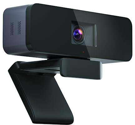 COOLPO Webcam, webcam 4K, caméra de vidéoconférence, webcam 4K, suivi AI, autofocus, cadrage automatique avec microphone d'annulation, collaboration hybride personnelle et de groupe, caméra de salle