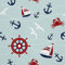 HEKO PANELS Stoff Oxford Wasserdichte Meterware Canvas-Stoff Polyester Stoff Zum Nähen Nähstoffe Möbelstoffe Dekostoffe Handwerken Wasserabweisend Blickdicht See Meer 1 Meter 155 x 100 cm
