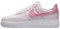 Nike Air Force 1 pour femme, pointure 37, rose pâle (Pearl Pink Coral) et blanc, 36.5 EU