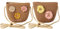 ACMEDE 2 PCS Kinder Mädchen Strohtasche Modische Blumen Crossbody Tasche Strand Handtasche Korbtasche Mini Tasche Princess Umhängetasche Sommer Schultertasche Mädchen Reise Geldbörse