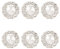 FINGERINSPIRE 6 STÜCK 23.5 mm Runde Knöpfe Aus Legierung Mit Strasssteinen Silberfarbene Knöpfe Zum Annähen Mit 1 Löchern Metallknöpfe Kristallverzierungen Für Party Hochzeitskleid Basteldekoration