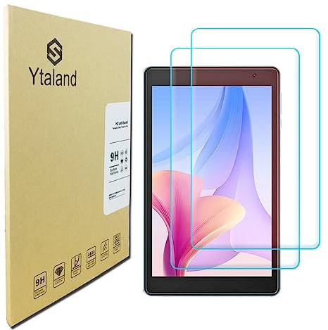 Ytaland Schutzfolie für Panzerglas für Blackview Tab 5 (8 Zoll), 2 Stück 9H Härte Displayschutz, Anti-Kratzen, Anti-Bläschen, HD Clear Panzerfolie Displayschutzfolie Panzer Schutz Glas